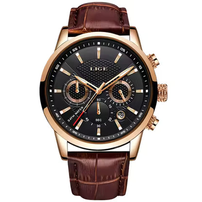 Relógio Men´s Luxe Couro Legítimo